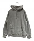 SUPREMEシュプリーム）の古着「MicroLogoHodedSweatshirt」｜グレー