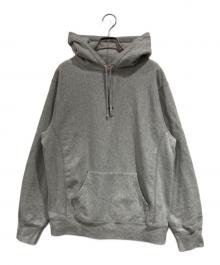 SUPREME（シュプリーム）の古着「MicroLogoHodedSweatshirt」｜グレー