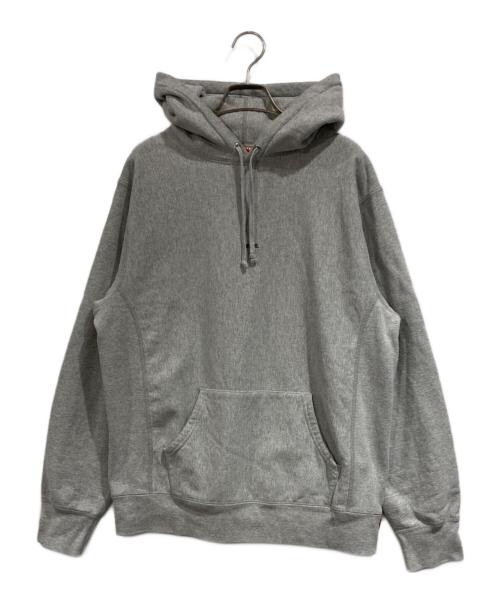 SUPREME（シュプリーム）Supreme (シュプリーム) MicroLogoHodedSweatshirt グレー サイズ:SIZE Mの古着・服飾アイテム