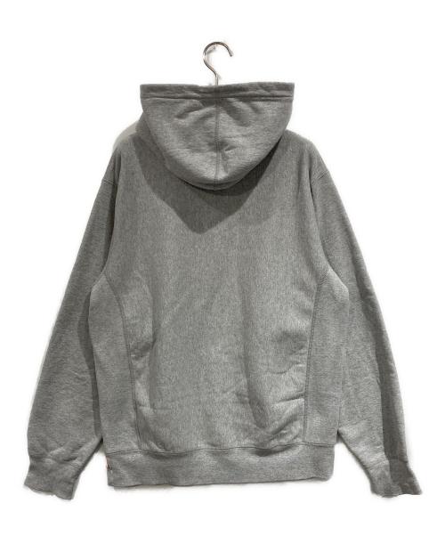 SUPREME（シュプリーム）Supreme (シュプリーム) MicroLogoHodedSweatshirt グレー サイズ:SIZE Mの古着・服飾アイテム
