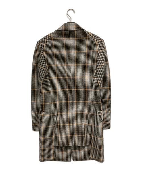 Vivienne Westwood man（ヴィヴィアン ウェストウッド マン）Vivienne Westwood man (ヴィヴィアン ウェストウッド マン) 千鳥柄チェスターコート ベージュ×ブラック サイズ:SIZE 44の古着・服飾アイテム