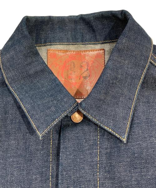 EVISU（エヴィス）EVISU (エヴィス) No.2 1557 デニムジャケット インディゴ サイズ:SIZE 44の古着・服飾アイテム
