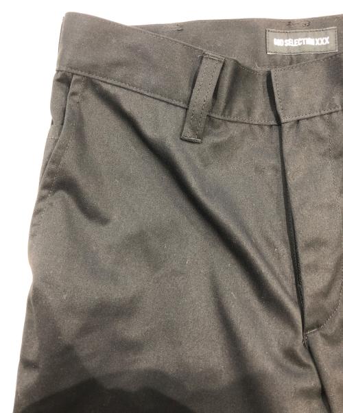 GOD SELECTION XXX（ゴッド セレクション トリプルエックス）GOD SELECTION XXX (ゴッド セレクション トリプルエックス) CHINO PANTS ブラック サイズ:SIZES 未使用品の古着・服飾アイテム