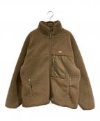 DANTONダントン）の古着「INSULATION STAND COLLAR BOA JACKET」｜ベージュ