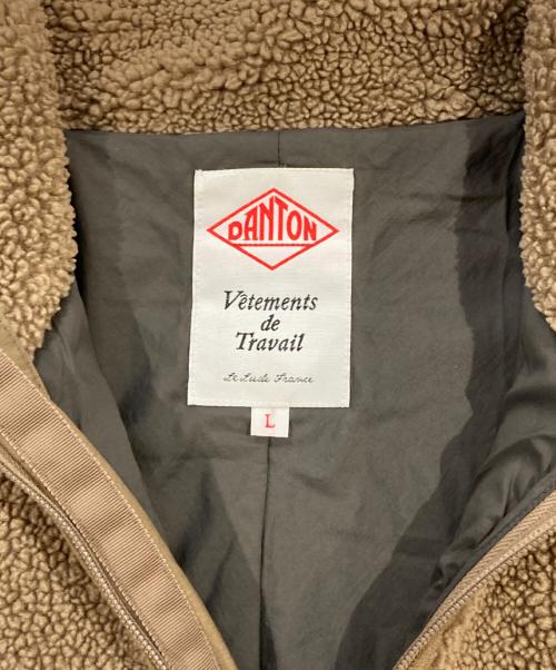 DANTON（ダントン）DANTON (ダントン) INSULATION STAND COLLAR BOA JACKET ベージュ サイズ:SIZE Lの古着・服飾アイテム