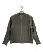 HOMME PLISSE ISSEY MIYAKEオム プリッセ イッセイ ミヤケ）の古着「プリーツジップアップジャケット」｜グレー