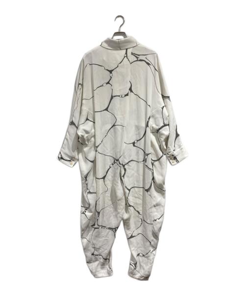 ISSEY MIYAKE（イッセイミヤケ）ISSEY MIYAKE (イッセイミヤケ) 総柄オールインワン グレー サイズ:SIZE 2の古着・服飾アイテム
