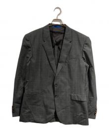 PAUL SMITH（ポールスミス）の古着「グレンチェックテーラードジャケット」｜グレー