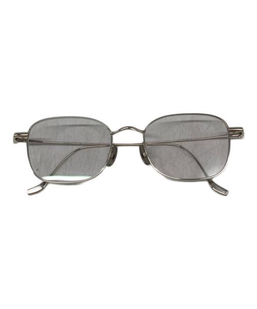 金子眼鏡（カネコガンキョウ）金子眼鏡 (カネコガンキョウ) スクエア眼鏡 シルバーカラー サイズ:SIZE 51 19の古着・服飾アイテム