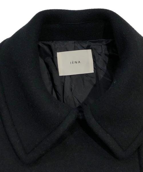 IENA（イエナ）IENA (イエナ) メルトンW前 Aラインコート ブラック サイズ:-の古着・服飾アイテム