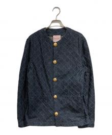 Palm Angels（パーム エンジェルス）の古着「JACQUARD DENIM JACKET」｜インディゴ