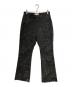 MASU（エムエーエスユー）の古着「FLOCKY WEB FLARE PANTS」｜ブラック