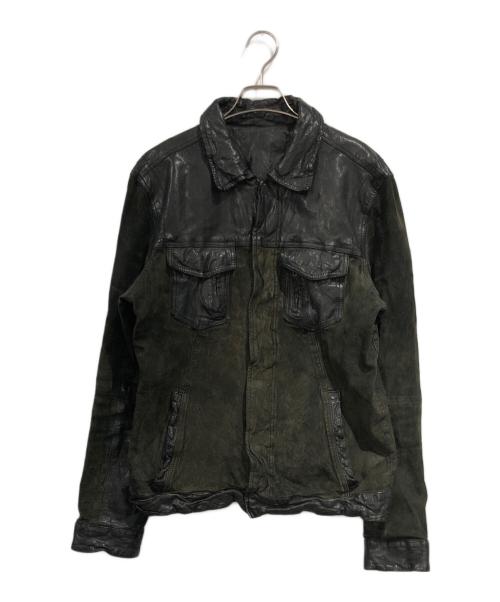 LUVA TRAM（ルーバトラム）LUVA TRAM (ルーバトラム) レザージャケット ブラック サイズ:SIZE Lの古着・服飾アイテム