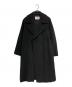 MaxMara（マックスマーラ）の古着「ウール×カシミヤラップコート」｜ブラック