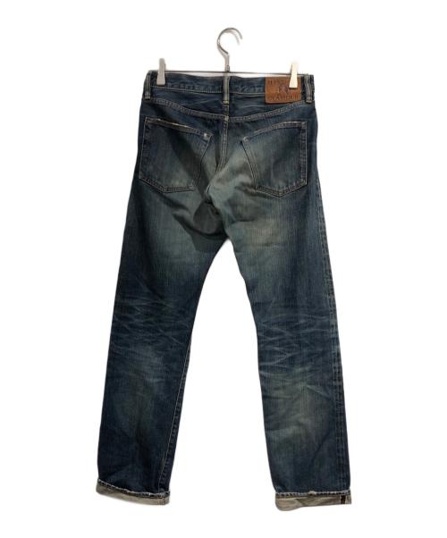 Hysteric Glamour（ヒステリックグラマー）Hysteric Glamour (ヒステリックグラマー) ローライズ ダメージ スタッズデニムパンツ インディゴ サイズ:SIZE 28の古着・服飾アイテム