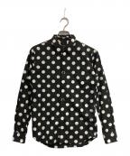 COMME des GARCONS HOMME PLUSコムデギャルソンオムプリュス）の古着「ドット柄シャツ」｜ブラック