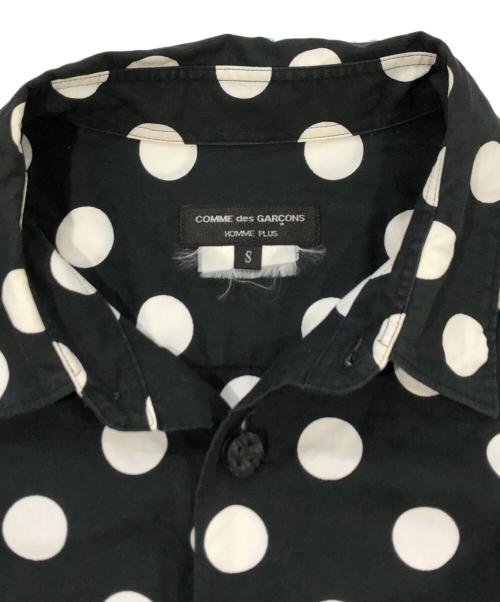 COMME des GARCONS HOMME PLUS（コムデギャルソンオムプリュス）COMME des GARCONS HOMME PLUS (コムデギャルソンオムプリュス) ドット柄シャツ ブラック サイズ:SIZE Sの古着・服飾アイテム