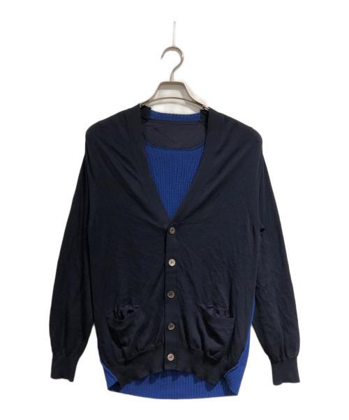sacai（サカイ）sacai (サカイ) ニットカーディガン ブラック サイズ:SIZE 1の古着・服飾アイテム