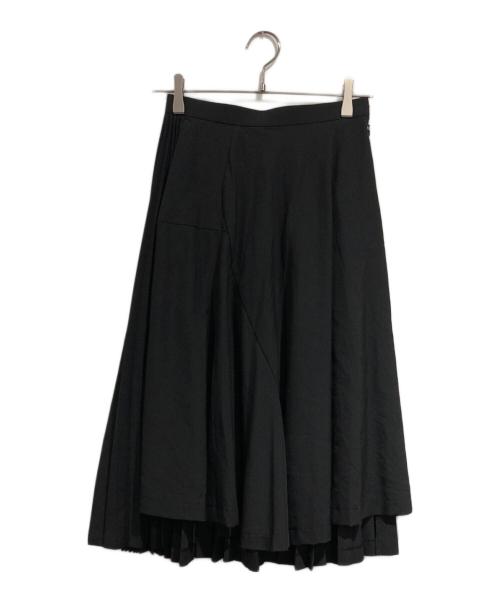 COMME des GARCONS（コムデギャルソン）COMME des GARCONS (コムデギャルソン) ツイスト/プリーツ切替スカート ブラック サイズ:SIZE SSの古着・服飾アイテム