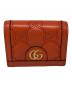 GUCCI（グッチ）の古着「GGマトラッセ コンパクト ウォレット」｜オレンジ