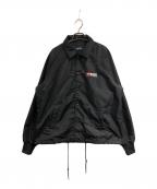 DIESELディーゼル）の古着「J-AKIO-A-DIV-RKAUX コーチジャケット」｜ブラック