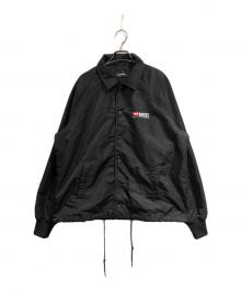 DIESEL（ディーゼル）の古着「J-AKIO-A-DIV-RKAUX コーチジャケット」｜ブラック