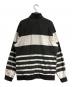 Supreme (シュプリーム) Printed Stripe Harf Zip Sweat グレー×ホワイト サイズ:SIZE M：17000円