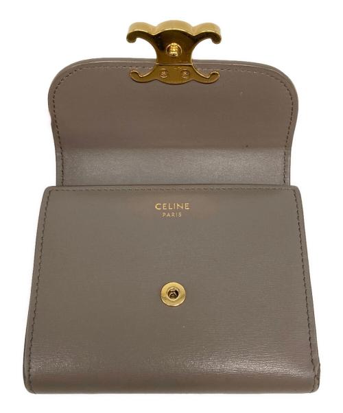 CELINE（セリーヌ）CELINE (セリーヌ) 3つ折り財布 ベージュの古着・服飾アイテム