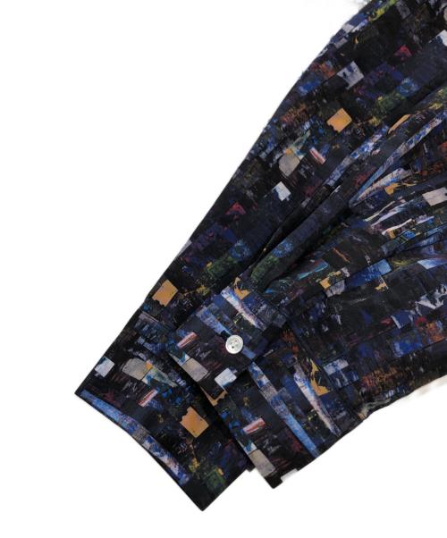HERALBONY（ヘラルボニー）HERALBONY (ヘラルボニー) Flare Skirt One-Piece「夜景」 ネイビー サイズ:SIZE Sの古着・服飾アイテム