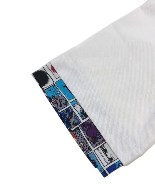 HERALBONY（ヘラルボニー）HERALBONY (ヘラルボニー) ニットコンビポロ「海の図鑑」 ホワイト サイズ:SIZE Mの古着・服飾アイテム