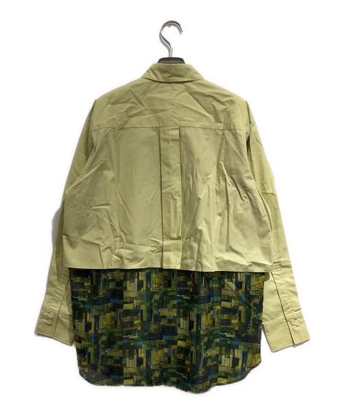 HERALBONY（ヘラルボニー）HERALBONY (ヘラルボニー) オーガンジーレイヤードシャツ「森」 グリーン サイズ:SIZE Freeの古着・服飾アイテム