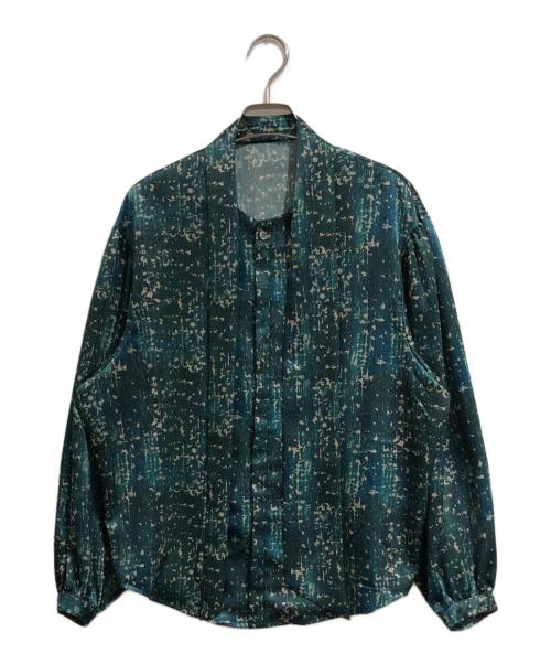 HERALBONY（ヘラルボニー）HERALBONY (ヘラルボニー) サテンボウタイブラウス「こもれび」 ネイビー サイズ:SIZE Freeの古着・服飾アイテム