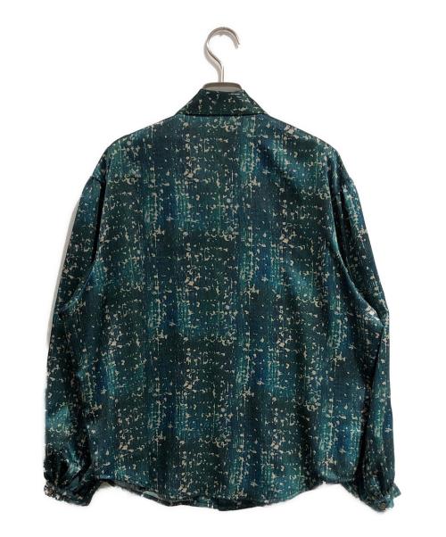 HERALBONY（ヘラルボニー）HERALBONY (ヘラルボニー) サテンボウタイブラウス「こもれび」 ネイビー サイズ:SIZE Freeの古着・服飾アイテム