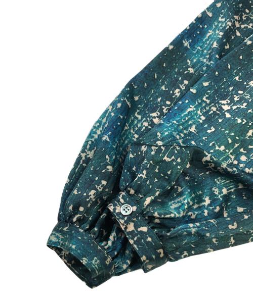 HERALBONY（ヘラルボニー）HERALBONY (ヘラルボニー) サテンボウタイブラウス「こもれび」 ネイビー サイズ:SIZE Freeの古着・服飾アイテム