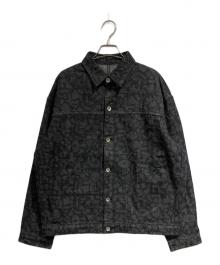 HERALBONY（ヘラルボニー）の古着「kaedeデニムブルゾン「かえでのチョキチョキ」BLACK」｜ブラック