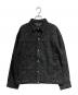 HERALBONY（ヘラルボニー）の古着「kaedeデニムブルゾン「かえでのチョキチョキ」BLACK」｜ブラック