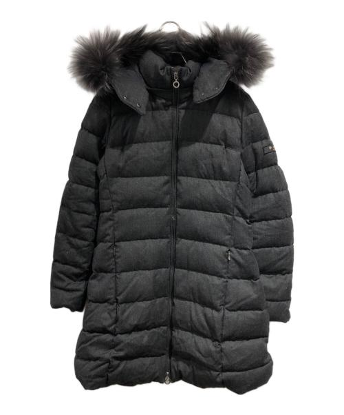 TATRAS（タトラス）TATRAS (タトラス) ウールロングファー付きダウンコート グレー サイズ:SIZE 03の古着・服飾アイテム