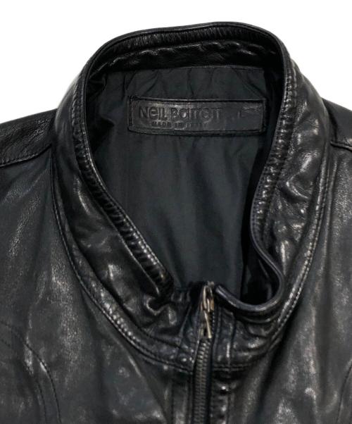 NEIL BARRETT（ニールバレット）NEIL BARRETT (ニールバレット) レザージャケット ブラック サイズ:SIZE Lの古着・服飾アイテム
