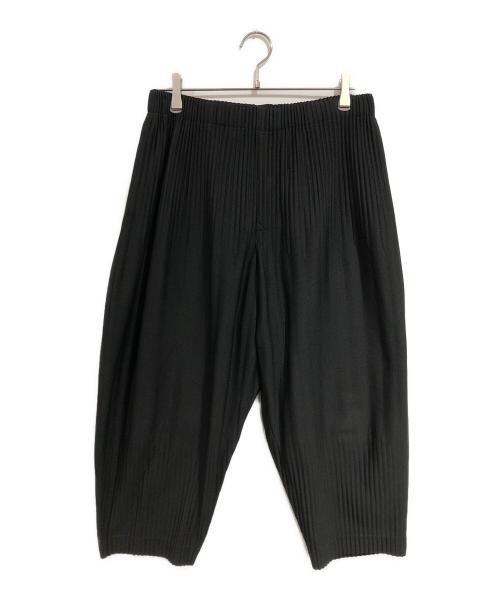 HOMME PLISSE ISSEY MIYAKE（オム プリッセ イッセイ ミヤケ）HOMME PLISSE ISSEY MIYAKE (オム プリッセ イッセイ ミヤケ) プリーツテーパードパンツ ブラック サイズ:SIZE 2の古着・服飾アイテム