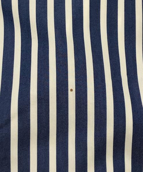 GROUND Y（グラウンドワイ）GROUND Y (グラウンドワイ) ロングドレスストライプシャツ ホワイト×ブルー サイズ:SIZE 3の古着・服飾アイテム