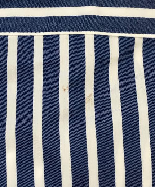 GROUND Y（グラウンドワイ）GROUND Y (グラウンドワイ) ロングドレスストライプシャツ ホワイト×ブルー サイズ:SIZE 3の古着・服飾アイテム