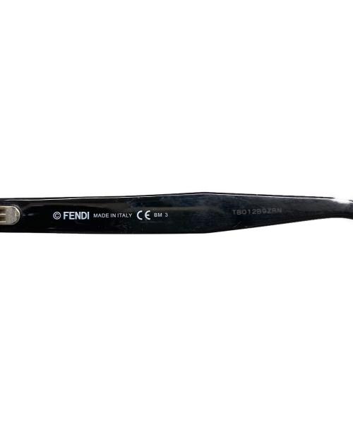 FENDI（フェンディ）FENDI (フェンディ) スクエア・レクタンギュラー サングラス ブラック サイズ:49☐22-145の古着・服飾アイテム