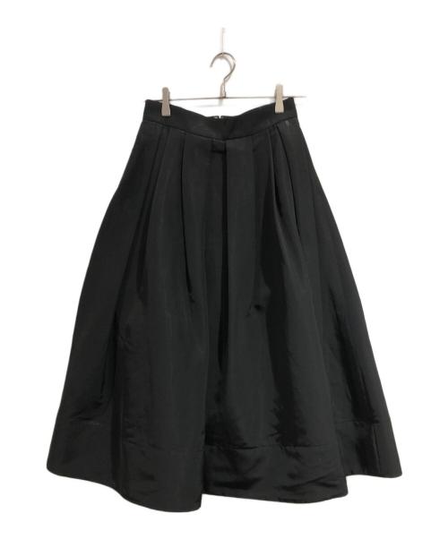ESTNATION（エストネーション）ESTNATION (エストネーション) ロッシーグログランランダムタックスカート ブラック サイズ:SIZE 38の古着・服飾アイテム