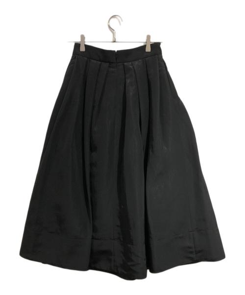 ESTNATION（エストネーション）ESTNATION (エストネーション) ロッシーグログランランダムタックスカート ブラック サイズ:SIZE 38の古着・服飾アイテム