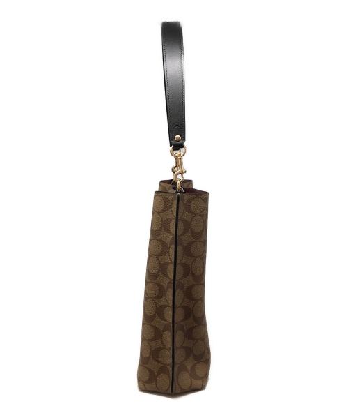 COACH（コーチ）COACH (コーチ) モリー バケット バッグ ベージュ×ブラウンの古着・服飾アイテム