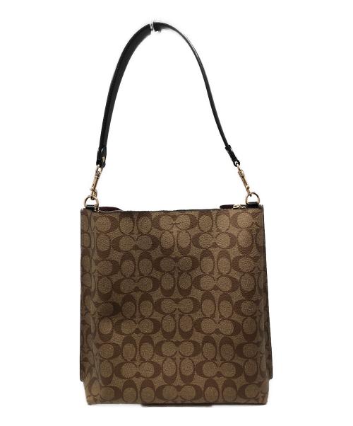 COACH（コーチ）COACH (コーチ) モリー バケット バッグ ベージュ×ブラウンの古着・服飾アイテム