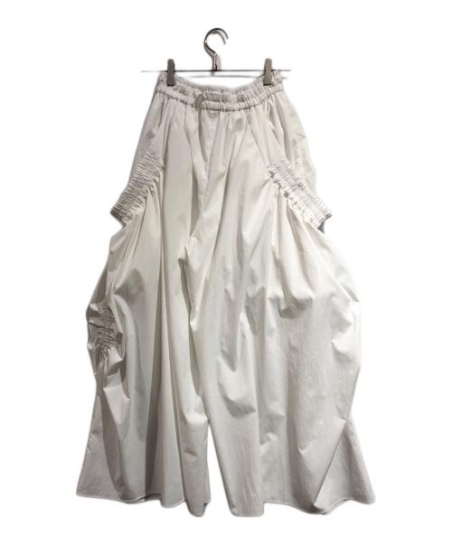 UN3D.（アンスリード）UN3D. (アンスリード) ウンドコクーンパンツ ホワイト サイズ:SIZE 38の古着・服飾アイテム