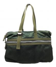 BOTTEGA VENETA（ボッテガベネタ）の古着「トレッキング ジャカードナイロン スポーツバッグ」｜グリーン