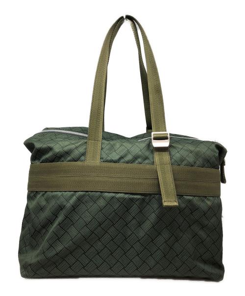 BOTTEGA VENETA（ボッテガベネタ）BOTTEGA VENETA (ボッテガベネタ) トレッキング ジャカードナイロン スポーツバッグ グリーンの古着・服飾アイテム