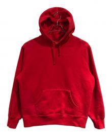 SUPREME（シュプリーム）の古着「サテン アップリケ フーディー スウェットシャツ」｜レッド